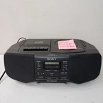 Sony CFD-S33 Cd Radio Cassette-corder Boombox Black 20W Mega Bass Digital Screen. Fixed Price $44.99.