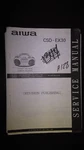Aiwa CSD-EX30 Service Manual Original Repair Book Cd Player Radio Boombox. Fixed Price $19.98.