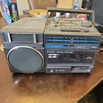 Hitachi TRK-930H Boombox Fm/am Portable Component System Cassette Player Radio. Fixed Price $41.25.