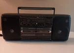 Vintage Dual Cassette Boombox High Speed Dubbing Continuous 3-5456A. Fixed Price $110.00.