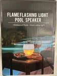 Kingsom Yellow Flame Flashing Light Pool Speaker, Waterproof Floats, New Sealed!. Fixed Price $22.99.