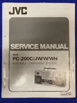 Jvc PC-200C PC-200JW PC-200W Wh Service Manual **original**. Fixed Price $21.99.