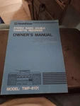 Goldstar Owner's Manual Model TWP-8101 Stereo Radio Double. Fixed Price $20.00.
