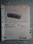 Sony ZX-7 Service Manual Original Repair Book Stereo Boombox Radio Tape Deck. Fixed Price $35.00.