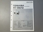 Toshiba Stereo Radio Cassette RT-S501D Service Manual Data File No 110-259. Fixed Price $12.50.