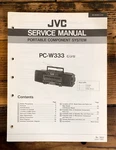 Jvc PC-W333 Stereo / Boombox Service Manual *original*. Fixed Price $24.97.