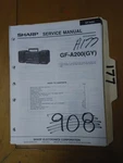 Sharp GF-A200 Service Manual Original Repair Book. Fixed Price $19.98.