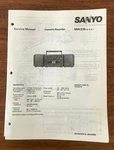 Sanyo W235 Boombox / Radio Cassette Service Manual *original*. Fixed Price $24.89.