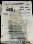 Orig. Sharp WQ-CH900 WQ-CH1600 WQCH1600 Repair & Service Manual *original*. Fixed Price $14.99.
