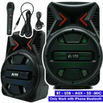 8" 600 Watts Portable Powered Dj Speaker Only Work W/ Iphone Bluetooth Aux Usb. Fixed Price $44.99.