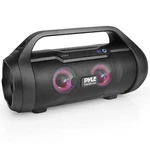 Pyle Bluetooth Boombox Speaker System Portable W/built-in Rgb Lights. Fixed Price $55.00.