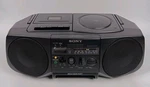 Sony CFD-V20 Am/fm Radio Cd Payer Cassette Deck Tested Missing Knob. Fixed Price $22.49.