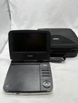 Philips 7" Portable Dvd Player White W/ Case, Cords PET702/37 Tested B35. Fixed Price $59.99.