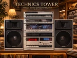 Technics Tower Rare Vintage Stereo Component System. Fixed Price $11999.00.