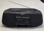 Sony CFD-V10 Portable Am/fm Cd Cassette Boombox Mega Bass Tested And Working. Fixed Price $37.99.