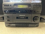 Working Magnavox 3 Cd Changer Cassette Tape Am / Fm Radio Stereo System Speakers. Fixed Price $100.00.