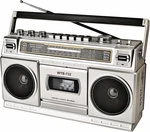 Retro Classic 80S Style Portable Boombox With Cassette Player Recorder, Am/fm/sw. Fixed Price $86.82.