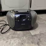 Philips Blue/silver Fm/am Radio Cd & Cassette Player AZ1141 Dynamic Bass Boost. Fixed Price $49.00.