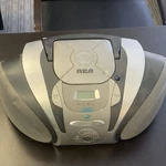 Rca Silver Black Portable Stereo Boombox Cassette Cd Player Compact Audio System. Fixed Price $25.00.