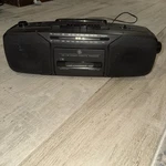 Vintage Am/fm Stereo Cassette Black Boombox Model No. 3-5620A Tested Working. Fixed Price $13.00.
