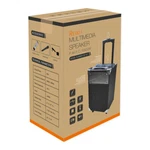 Reiko Universal Trolley Bluetooth Speaker Embedded With Control Panel In Black. Fixed Price $229.99.
