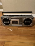 Quasar GX-3604 Portable Boombox Stereo Am/fm Radio Vintage Cassette Player. Fixed Price $70.00.