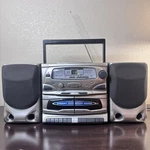 Koss HG835B Boombox Cd Player Dual Cassette Am/fm Radio *not Playing Tapes*read*. Fixed Price $99.00.