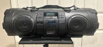 Jvc RV-NB52B Cd Portable Boomblaster With Integrated Ipod Dock & Twin Sub Woofer. Fixed Price $175.00.