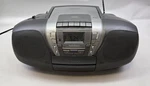 Radioshack Cd/cassette Player Boombox Stereo Am/fm E-bass Portable Audio System. Fixed Price $49.99.
