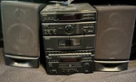 Sanyo DC-D10U Compact Shelf Stereo Cd Cassette Am/fm With SX-D10 Speakers Remote. Fixed Price $90.00.