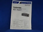 Toshiba RT-7037 Radio Cassette Recorder Service Manual. Fixed Price $19.98.