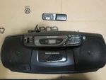 Sharp QT-CD130 Am/fm Radio Cassette Player Boombox. Fixed Price $135.00.