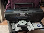 Jvc RC-X540 Cd W/ Single Tape Play Only Includes New Universal Remote Ac Cord. Fixed Price $66.44.