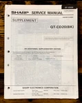 Sharp QT-CD20 Radio Service Manual Supp *original*. Fixed Price $14.97.