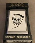 Zippo Lighter Playing Card W/skull Sealed Unfired Box. Fixed Price $29.99.