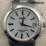 Seiko Spirit SBTM167 White Solar Stainless Radio Wave Control Men Watch New Box. Fixed Price $217.80.
