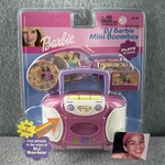 Barbie Dj Mini Boombox 3 1 Cassette Cd Radio Vtg 2000 BE-067 Hot Pink Sealed. Fixed Price $64.99.