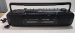 Ge 3-5639A Boombox Am/fm Dual Cassette Stereo Radio 20" Long. Fixed Price $48.95.