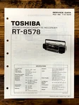 Toshiba RT-8578 Radio Cassette Service Manual *original*. Fixed Price $19.97.