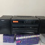 Sony CFS-730 Radio/cassette Vintage Mega Bass Am/fm Cd/tv Line In-tested& Works. Fixed Price $79.99.
