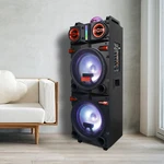 9000W Bluetooth Speaker Dual 10" Subwoofer Heavy Bass Sound System Party & Mic. Fixed Price $179.99.