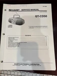 Orig. Sharp QT-CD50 QTCD50 Repair & Service Manual **original**. Fixed Price $13.99.