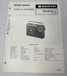 Vintage Sanyo Service Manual Model Number 2402-2. Fixed Price $10.00.