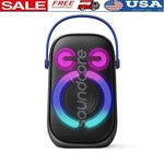 80W Waterproof Portable Speaker W/ 18H Playtime Bluetooth Light Show Partycast. Fixed Price $190.86.