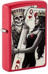 Zippo Lighter- Personalized Ace Of Spades Card Game Skull King Queen #48624. Fixed Price $35.00.
