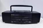 Sharp Boombox WQ-CD66 Dual Cassette Am/fm Radio- See Description. Fixed Price $34.00.