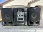 Sony CFD-Z110 Portable Stereo Boombox Cd Cassette Am/fm Aux Good Working. Fixed Price $98.00.