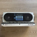 Vintage 1980S Akai PJ-W30 Chrome Boombox E.t. Classic Is For Parts Untested. Fixed Price $49.99.