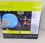 Sylvania Outdoor Wireless Bluetooth Speaker Colour Changing Weather Resistant. Fixed Price $29.09.