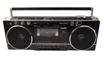 Vtg Sanyo Boom Box Am/fm Stereo Radio Cassette Recorder Tape Player Working Flaw. Fixed Price $102.56.